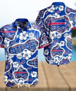 NFL Buffalo Bills Hawaiian Shirt Hibiscus Flowers Pattern