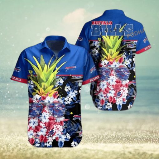 NFL Buffalo Bills Hawaiian Shirt Pineapple Pattern Beach Gift For Friend