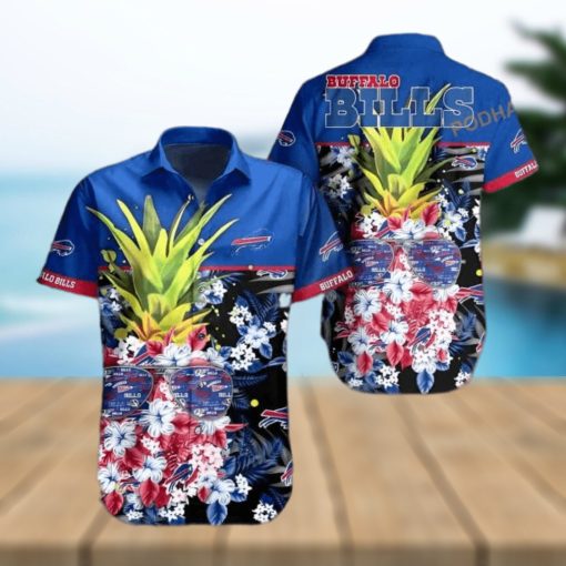 NFL Buffalo Bills Hawaiian Shirt Pineapple Pattern Beach Gift For Friend