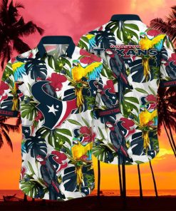 NFL Houston Texans Floral Flower Hawaiian Shirt