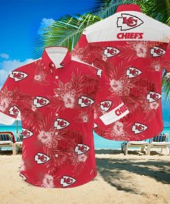 NFL Kansas City Chiefs Hawaiian Shirt Hibiscus Flower Pattern Beach Gift