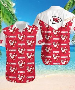 NFL Kansas City Chiefs Hawaiian Shirt Mickey and Flowers