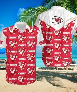 NFL Kansas City Chiefs Hawaiian Shirt Mickey and Flowers