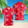 Men’s Hawaiian Shirt Diamond Shaped Swallow And Flower Print T shirt