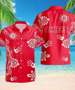 NFL Kansas City Chiefs Hawaiian Shirt Red Aloha Beach Lovers Gift