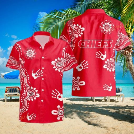 NFL Kansas City Chiefs Hawaiian Shirt Red Aloha Beach Lovers Gift