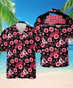 NFL Kansas City Chiefs Hawaiian Shirt Sunflower Pattern Gift For Beach Trip