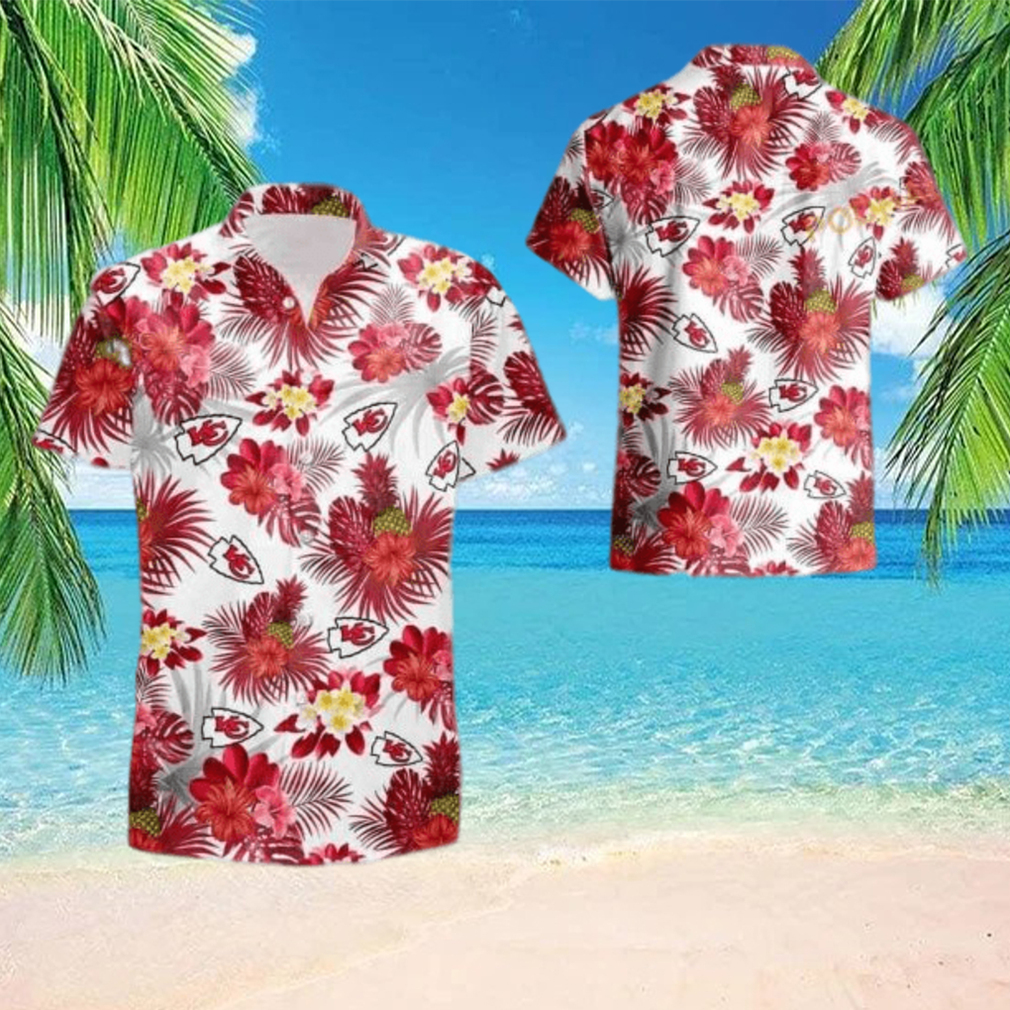 Kansas City Chiefs Flower Pattern Hawaii Shirt Summer NEW042610