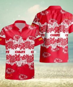 NFL Kansas City Chiefs Hawaiian Shirt Tropical Pattern Summer Aloha