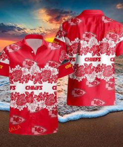 NFL Kansas City Chiefs Hawaiian Shirt Tropical Pattern Summer Aloha