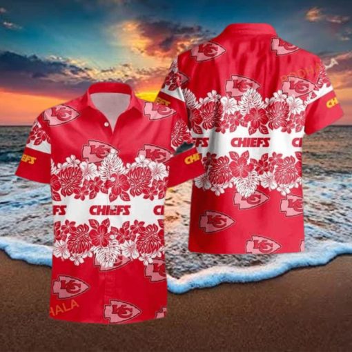 NFL Kansas City Chiefs Hawaiian Shirt Tropical Pattern Summer Aloha