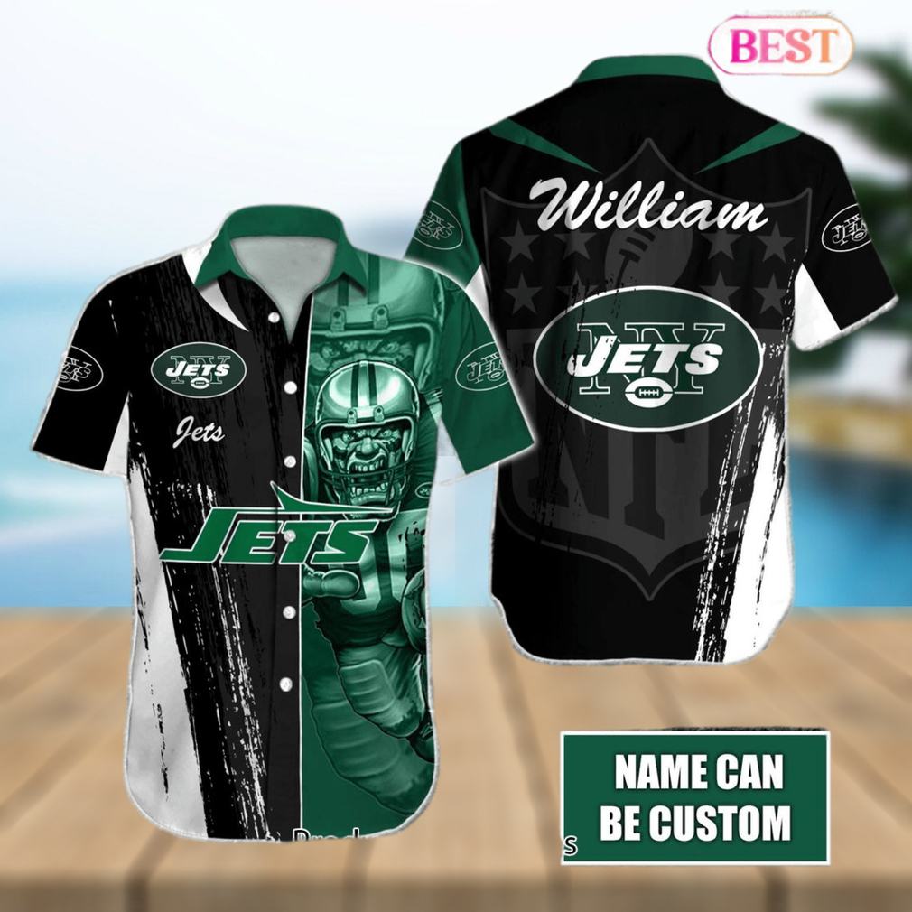 Personalized New York Jets NFL Hawaiian Shirt, beach shorts