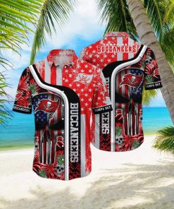 Tampa Bay Buccaneers Skull V2 3D All Over Print Summer Beach