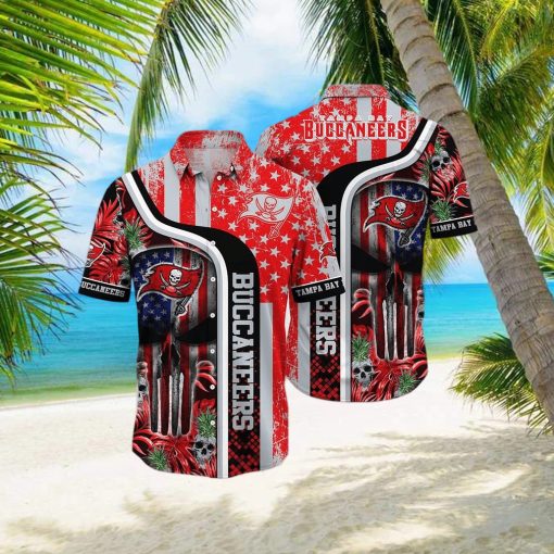 NFL Tampa Bay Buccaneers Hawaiian Shirts Skull Halloween Show Off Your Team Spirit In Tropical Fashion