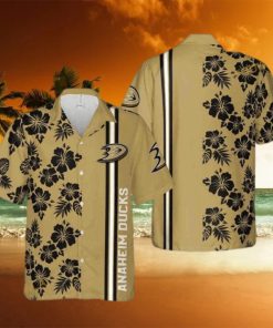 NHL Anaheim Ducks Hawaiian Shirt Tropical Floral For Hockey Lovers