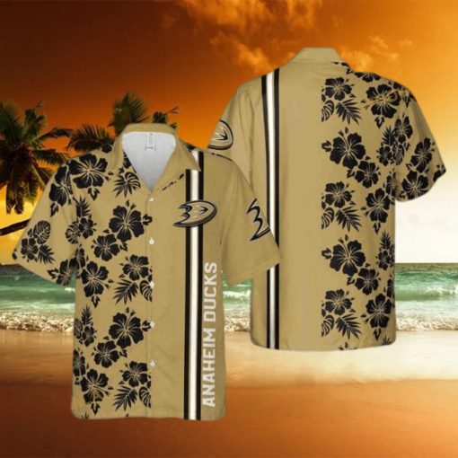 NHL Anaheim Ducks Hawaiian Shirt Tropical Floral For Hockey Lovers