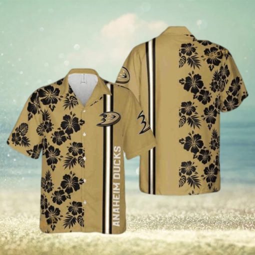 NHL Anaheim Ducks Hawaiian Shirt Tropical Floral For Hockey Lovers