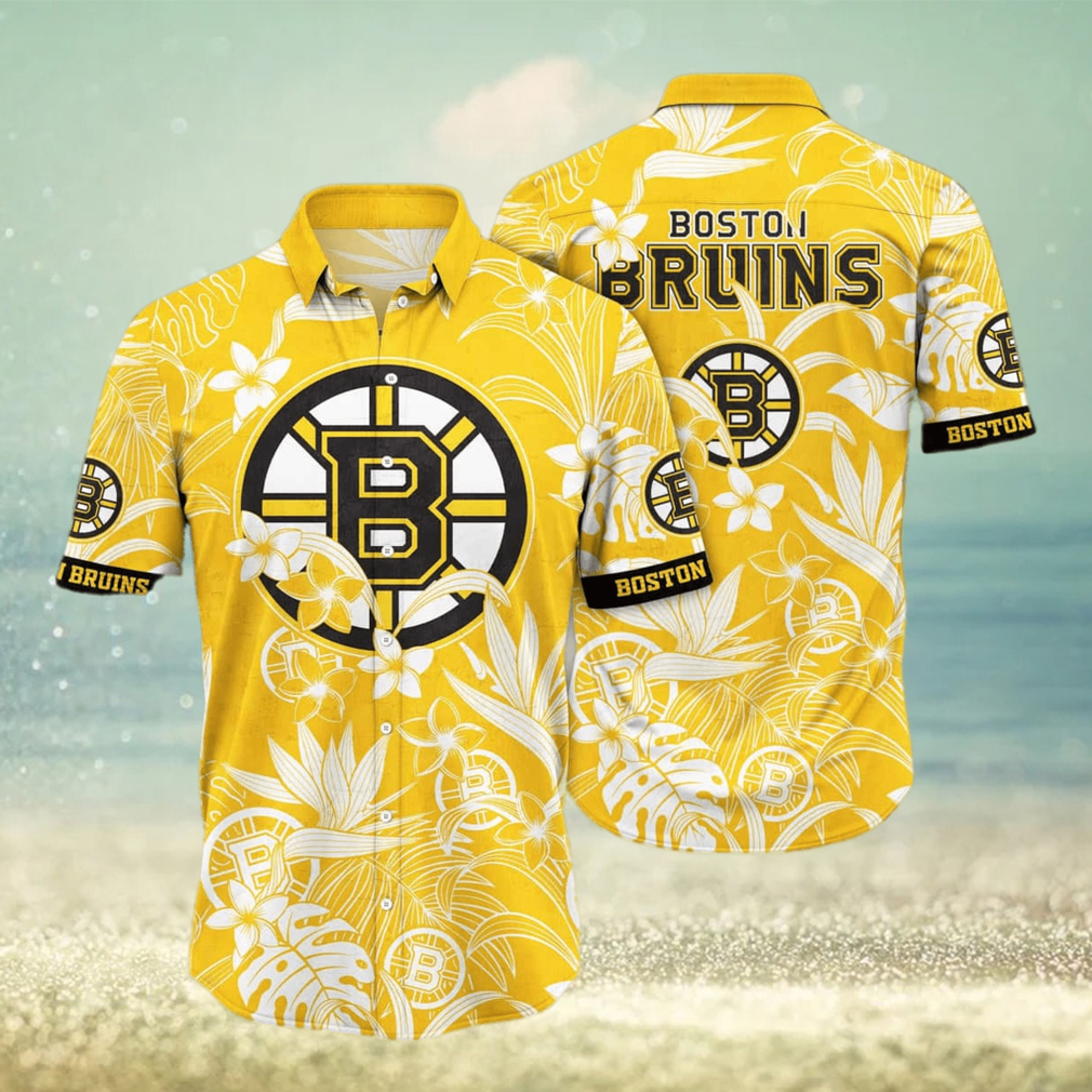 Boston Bruin Hockey Hawaiian Shirt Aloha Beach Summer
