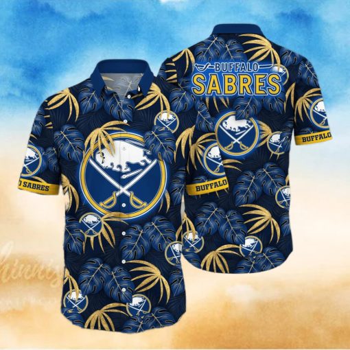 NHL Buffalo Sabres Hawaiian Shirt Palm Leaves Pattern Trendy Summer Gift