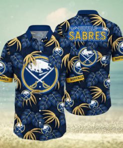 NHL Buffalo Sabres Hawaiian Shirt Palm Leaves Pattern Trendy Summer Gift