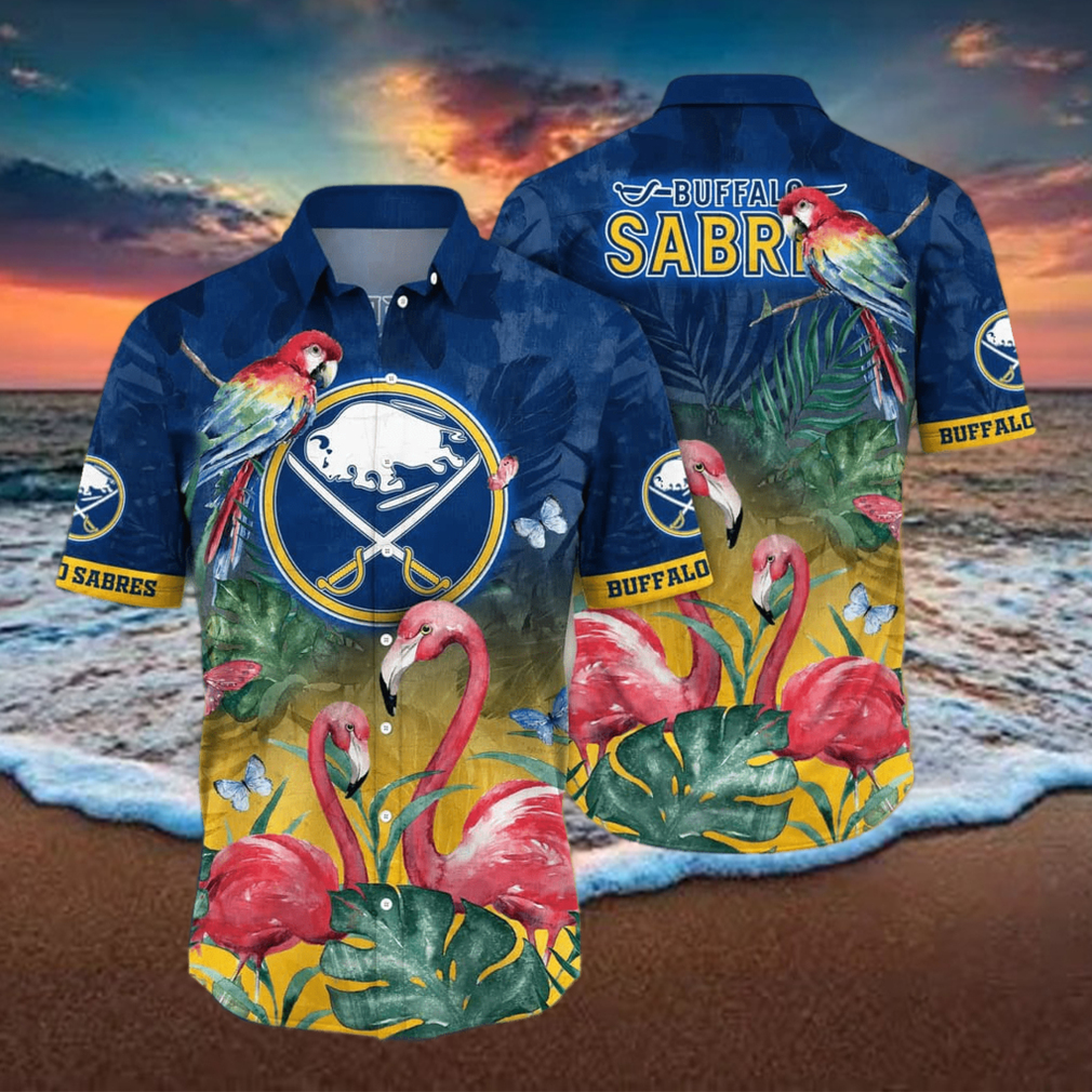 Buffalo Sabres NHL Floral All Over Printed Classic Hawaiian Shirt - Limotees