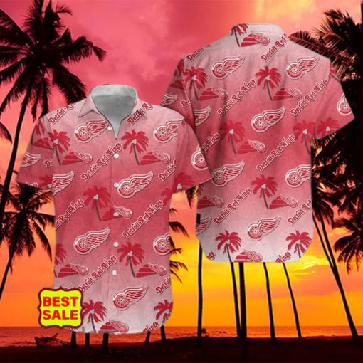 NHL Detroit Red Wings Design Logo 2 Hawaiian Shirt For Men And Women hawaiian shirt