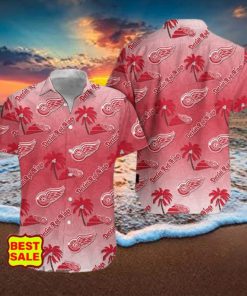 NHL Detroit Red Wings Design Logo 2 Hawaiian Shirt For Men And Women hawaiian shirt