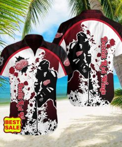 NHL Detroit Red Wings Design Logo 3 Hawaiian Shirt For Men And Women hawaiian shirt