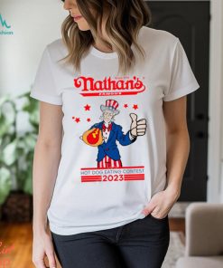 Nathan_s Hot Dog 2023 Hot Dog Eating Contest Tee Shirt