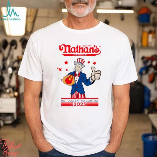 Nathan_s Hot Dog 2023 Hot Dog Eating Contest Tee Shirt