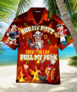 National Bbq Day You Can Pull My Pork Hawaiian Shirt