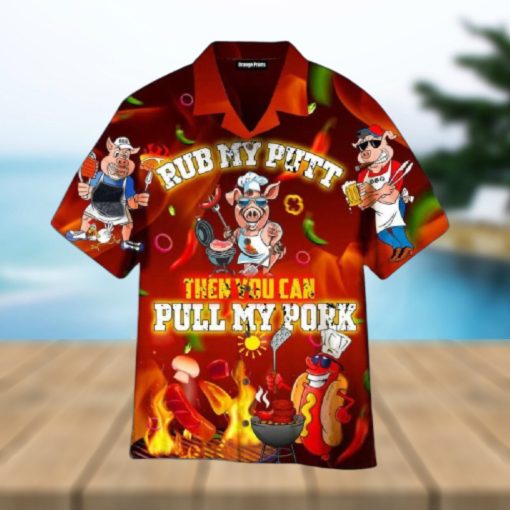 National Bbq Day You Can Pull My Pork Hawaiian Shirt