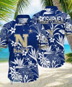 Navy Midshipmen NCAA3 Flower Hawaiian Shirt For Men Women Impressive Gift For Fans hawaiian shirt