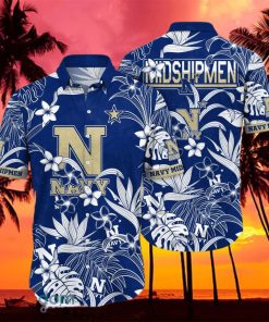 Navy Midshipmen NCAA3 Flower Hawaiian Shirt For Men Women Impressive Gift For Fans hawaiian shirt