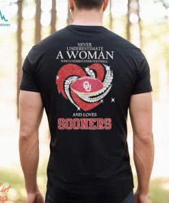 Never Underestimate A Woman Who Understands Football And Loves Sooners Shirt