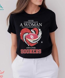 Never Underestimate A Woman Who Understands Football And Loves Sooners Shirt