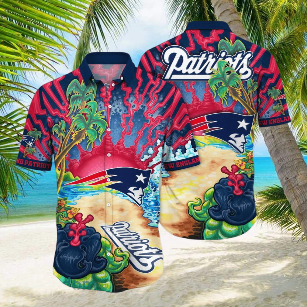 New England Patriots Hawaii Shirt Camouflage Vintage - NFL - Trendy Aloha