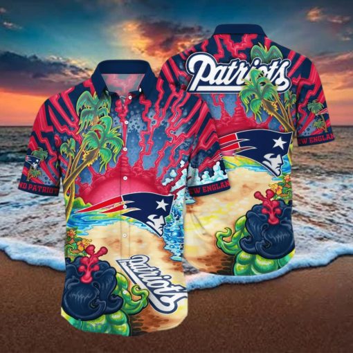 New England Patriots NFL Flower Hawaiian Shirt For Men Women Best Gift For Fans hawaiian shirt