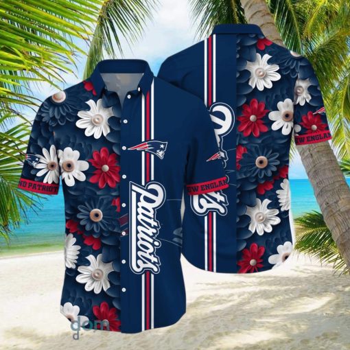 New England Patriots NFL Flower Hawaiian Shirt For Men Women Gift For Fans hawaiian shirt