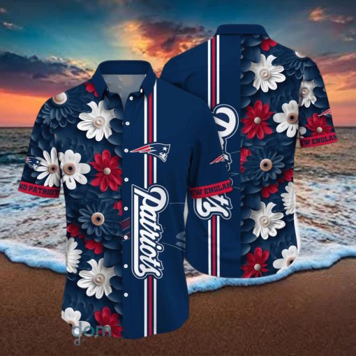 New England Patriots NFL Flower Hawaiian Shirt For Men Women Gift For Fans hawaiian shirt