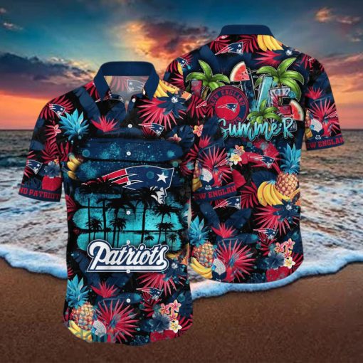 New England Patriots NFL Flower Hawaiian Shirt For Men Women Great Gift For Fans hawaiian shirt