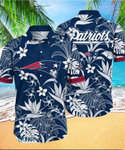 New England Patriots NFL Flower Hawaiian Shirt