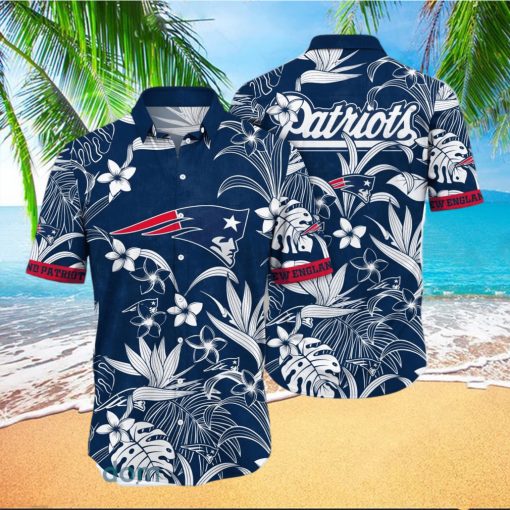 New England Patriots NFL Flower Hawaiian Shirt