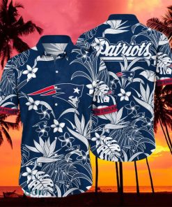 New England Patriots NFL Flower Hawaiian Shirt