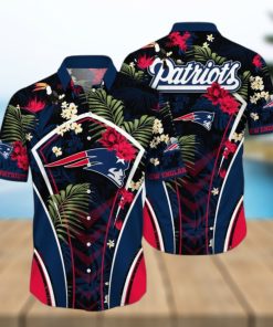 New England Patriots NFL Flower Tropical Floral Hawaiian Shirt Gift For Fans