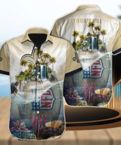 New Orleans Saints NFL Hawaiian shirt Custom Name Summer Gift