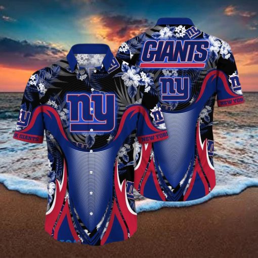 New York Giants NFL Flower Hawaiian Shirt Impressive Gift For Men And Women Fans hawaiian shirt