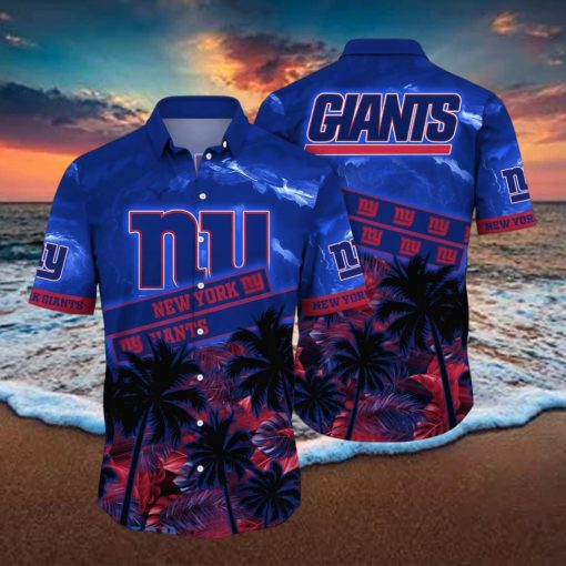 New York Giants NFL Flower Hawaiian Shirt Style Gift For Men Women Fans