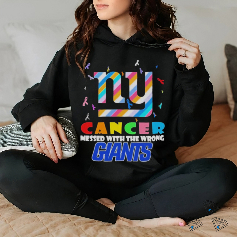 New York Giants NFL Ny Cancer Mess With The Wrong Shirt - Limotees