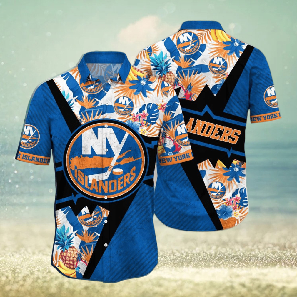 NHL New York Islanders Graphic Sleeve Hit Blue Long Sleeve Shirt